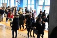 Studenti in visita al salone dell'orientamento Uniud