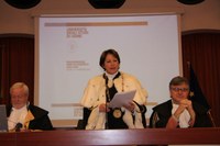 Intervento del rettore Cristiana Compagno