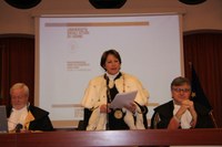 Intervento del rettore Cristiana Compagno