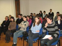 Gli studenti presenti all'incontro 