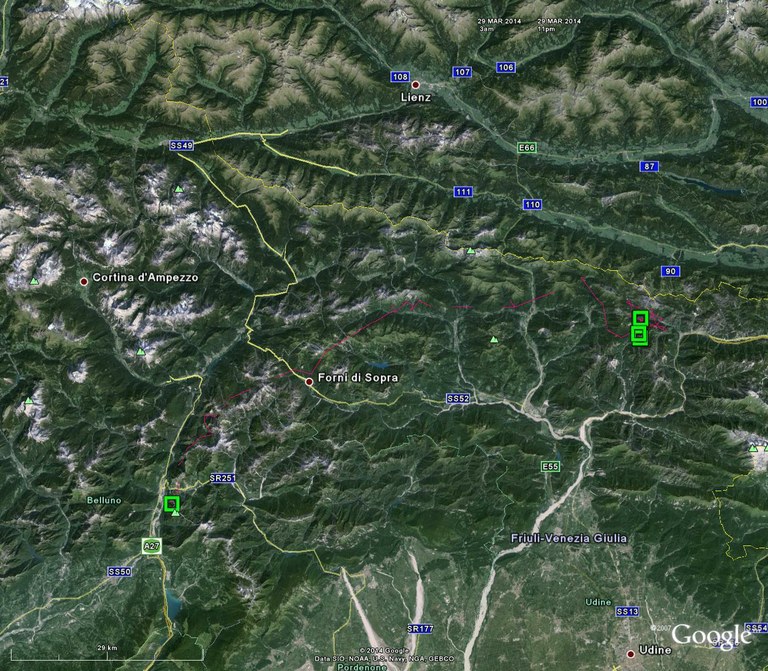 Il percorso seguito da Madi ad aprile 