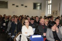 Pubblico alla presentazione delle ricerche del progetto Anaxum