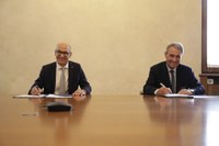 Roberto Pinton e Cristiano Degano firmano la convenzione