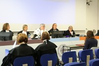 Sala Gusmani durante la sessione di laurea