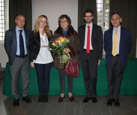 Da sinistra Roberto Pinton, Letizia Licata, Anna Maria Zecchin, Alberto Spadotto, Francesco Curcio