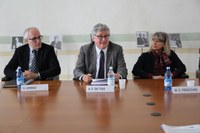 Da sinistra Stefano Grimaz, Alberto Felice De Toni, Maria Cristina Pedicchio