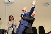 Roberto Pinton e Andrea Zannini al termine della proclamazione