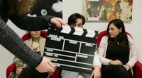 Novembre 2014, studenti del 3° anno Dams durante la registrazioni del backstage del corso laboratoriale di Ideazione e produzione cinetelevisiva