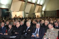 L'aula magna gremita di piazzale Kolbe