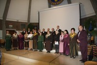 Il Grop Corâl Gjviano di Givigliana (Rigolato, Ud), diretto dal maestro Massimo Persic, che ha chiuso la cerimonia