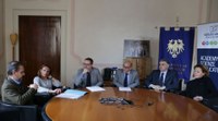 Da sinistra Daniele Fedeli, Francesca Zanon, Stefano De Marchi, Roberto Pinton, Andrea Vitulli, Laura Rizzi