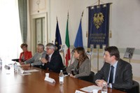 Da sinistra Ester Iannis, Gianpietro Benedetti, Alberto Felice De Toni, Marina Pittini, Marco Sortino