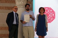 PhD Award: per Giuseppe Fidotta, ritira il premio Diego Cavallotti, tra Roberto Pinton e Maria Cristina Nicoli