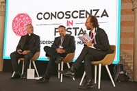 "Core Value": da sinistra padre Philip Larrey, don Luca Peyron, Jader Giraldi