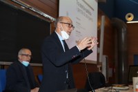 Il rettore Roberto Pinton all'incontro con gli studenti del Malignani