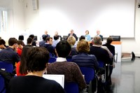 La sala a convegno in corso