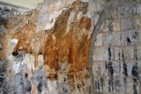 Lacerto di affresco bizantino sulla strada per Bserma