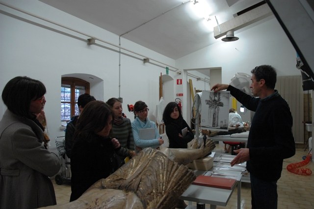 Nel laboratorio della Soprintendenza a Udine