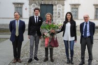 Da sinistra Francesco Curcio, Marco Sartori, Anna Maria Zecchin, Michela Gasparotto, Roberto Pinton