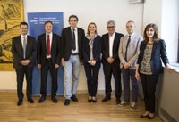 Da sinistra Thomas Brandstätter, Ulrich Höllrigl, Paolo Lugli, Sara Rainieri, Federico Giudiceandrea, Marco Gobbetti, Monica Anese