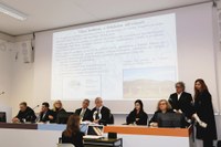 Un altro momento della esposizione della tesi