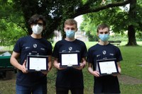 Da sinistra Matteo Cavallaro, John Toniutti, Gianluca Macrì